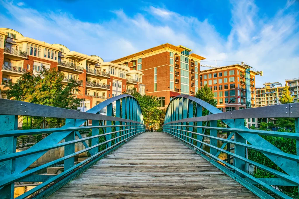 River Place Bridge in Downtown Greenville, South Carolina